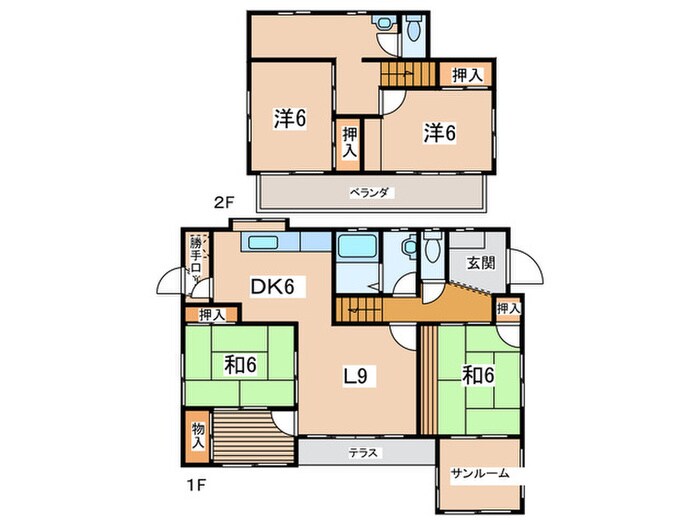 本郷台４丁目貸家の物件間取画像