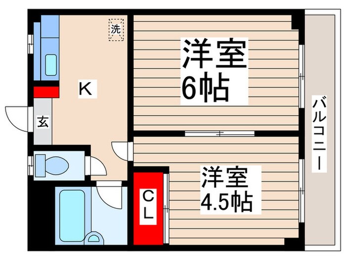 アラカワマンションの物件間取画像