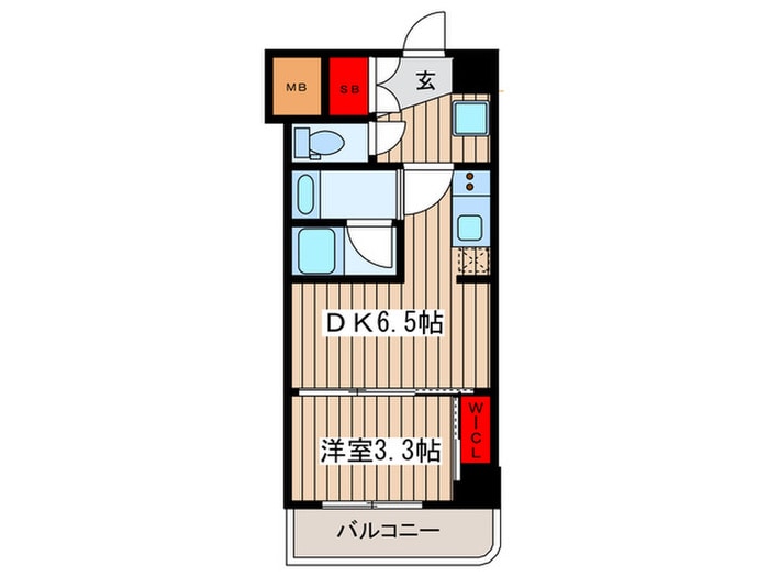 ONE ROOF RESIDENCE KIBA EASTの物件間取画像