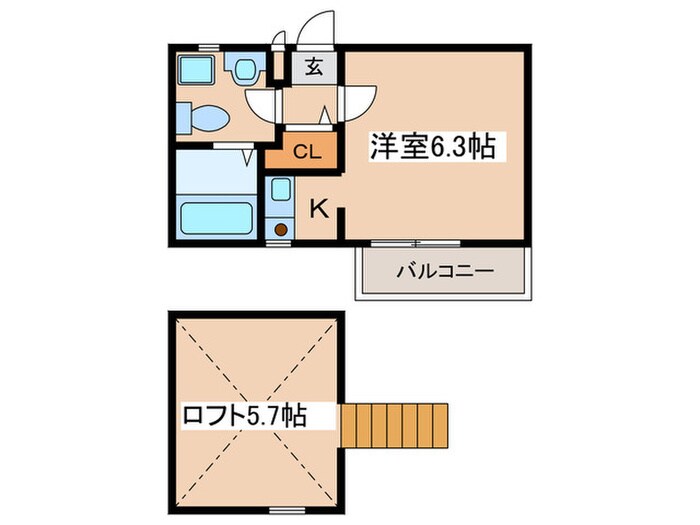 ビラ５１０　Ｎｏ．５の物件間取画像