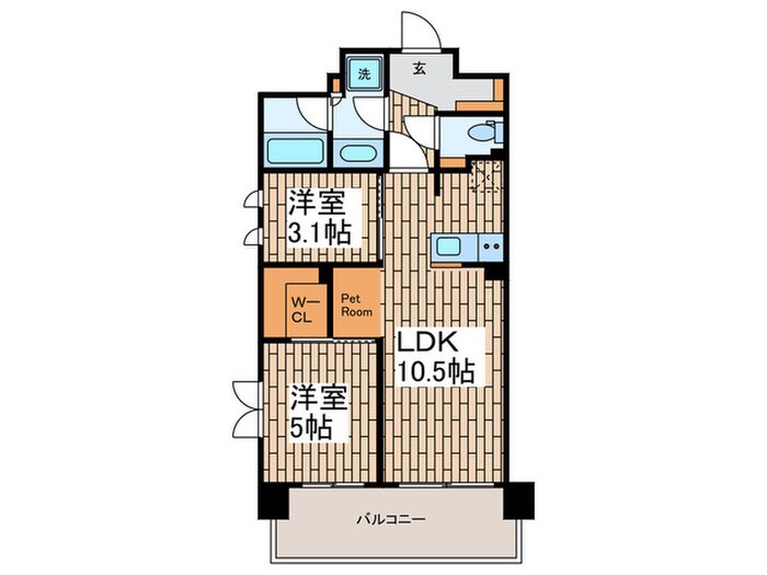 ブランシエスタ西馬込の物件間取画像