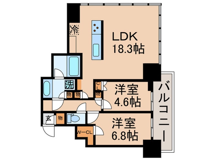 MID TOWER GRAND(518)の物件間取画像