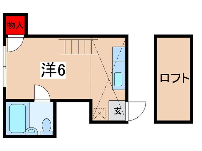 グリーンヒルＢの物件間取画像
