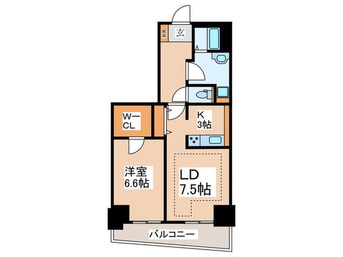 河田町ガーデン１の物件間取画像