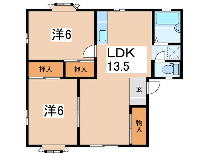 フジメゾンＡの物件間取画像