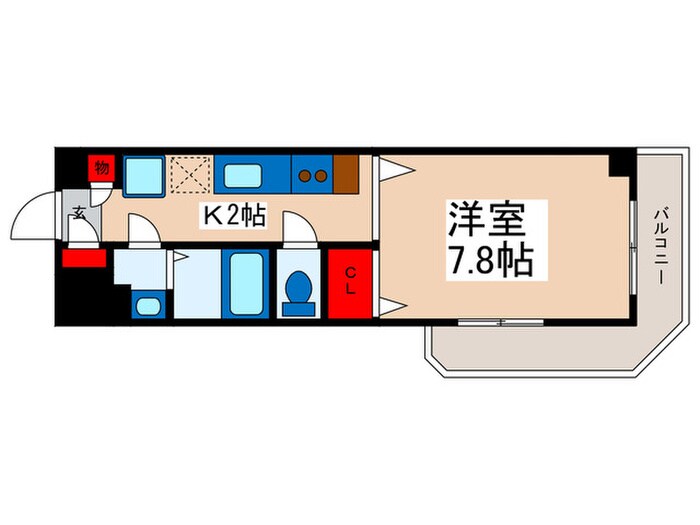 グリーンタワーＫの物件間取画像