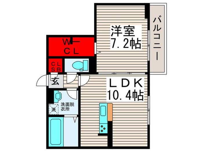 クレールXの物件間取画像
