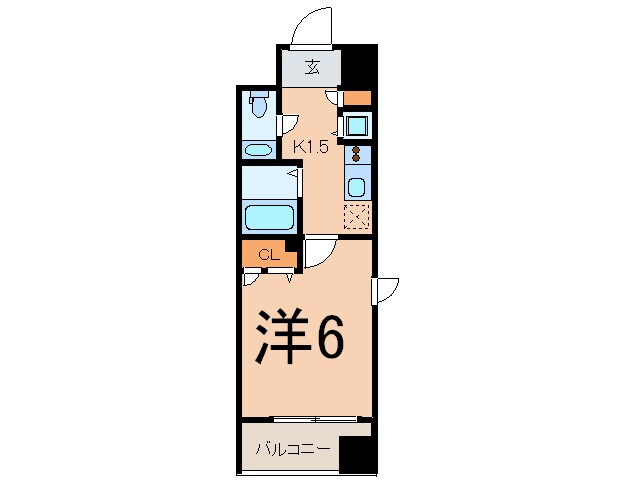 エクセリア日本橋箱崎(603)の物件間取画像