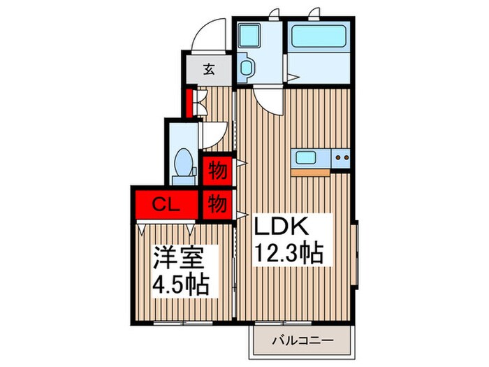 FORET MOTOMACHI Ⅰの物件間取画像
