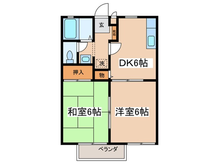 サザン・コ－トの物件間取画像