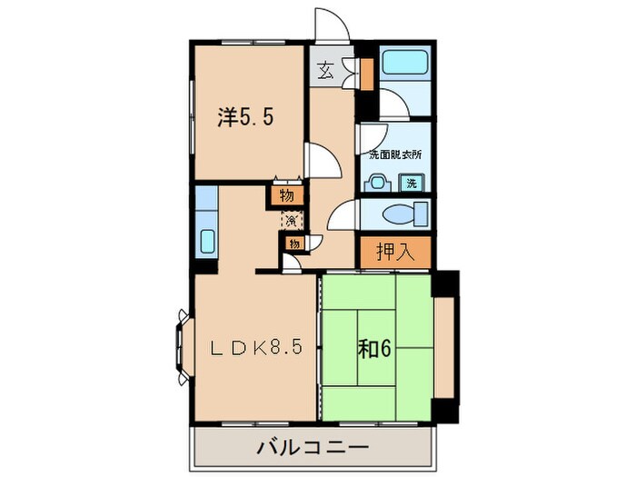 新川崎ロイヤルパレスの物件間取画像