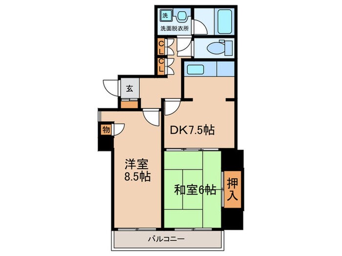 新川崎ロイヤルパレスの物件間取画像