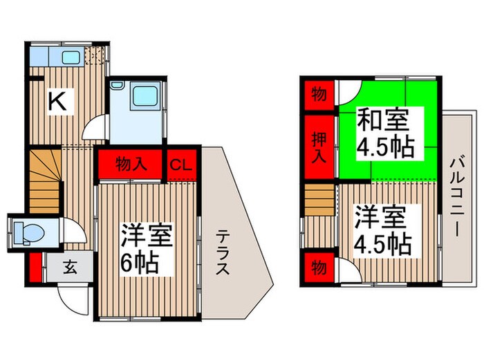 今成コロニアルの物件間取画像