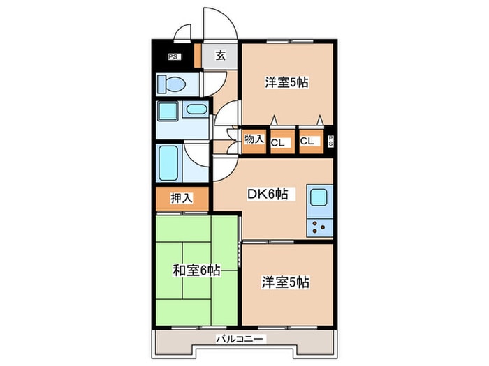 ﾗｲｵﾝｽﾞﾏﾝｼｮﾝ金沢八景第7（403）の物件間取画像