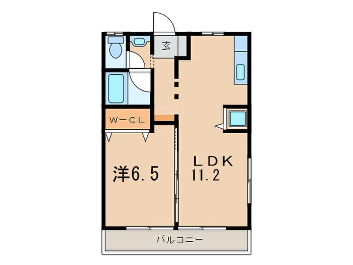 ハイツ森の物件間取画像