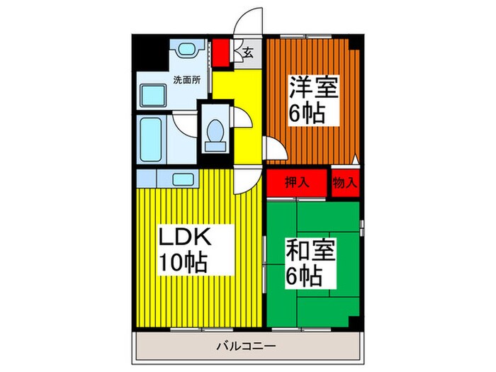 ヒューマンパレス川口の物件間取画像