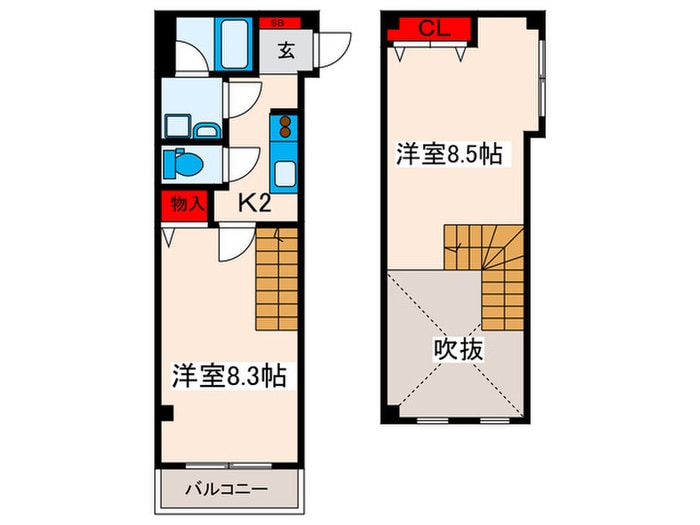 N-COURT.OKUの物件間取画像