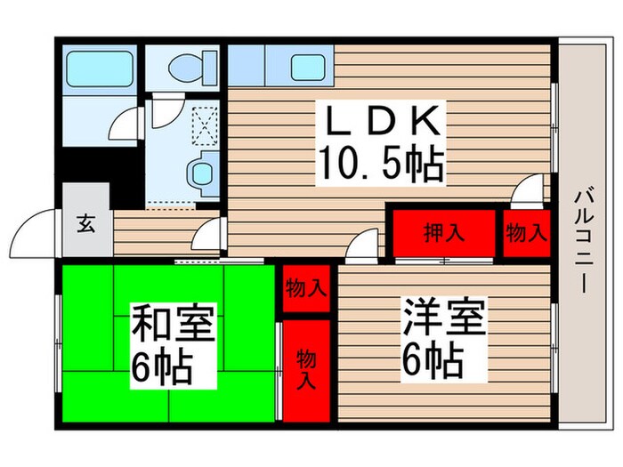 マル惣ハイツの物件間取画像