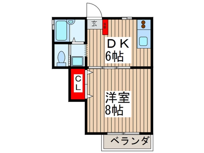 メイプルハイツの物件間取画像