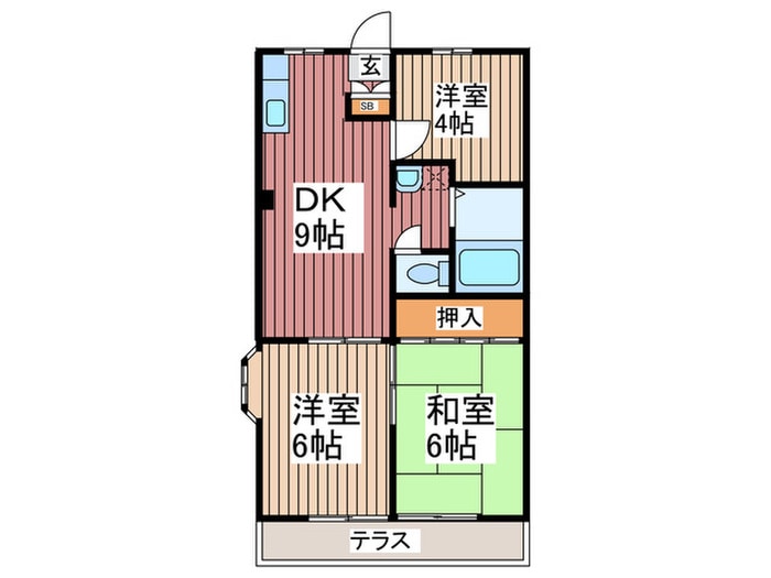 エステートセゾンⅡの物件間取画像