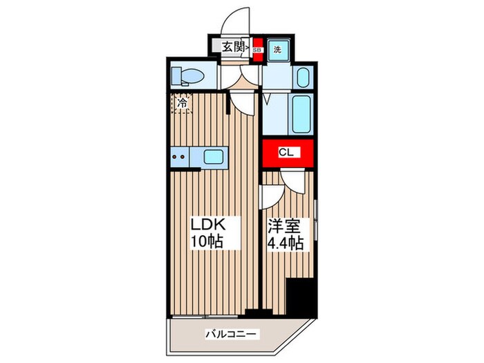 シーズンフラッツ住吉の物件間取画像