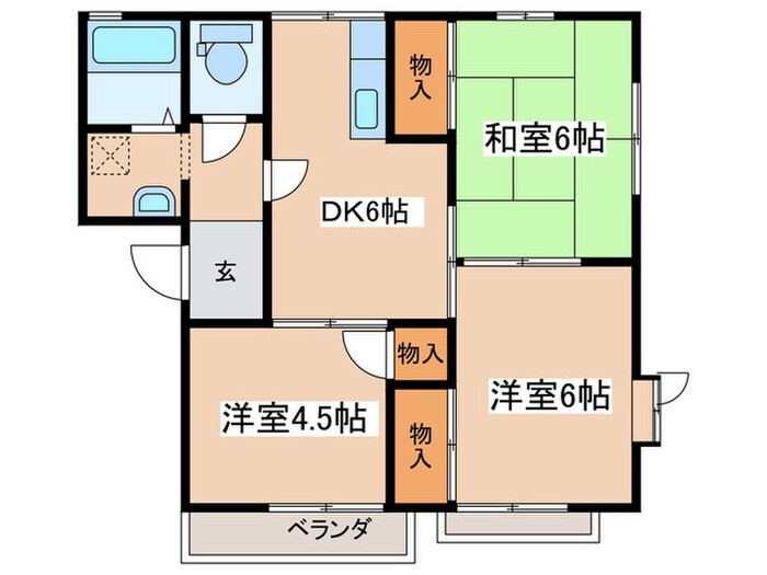 メゾン中村Ａの物件間取画像