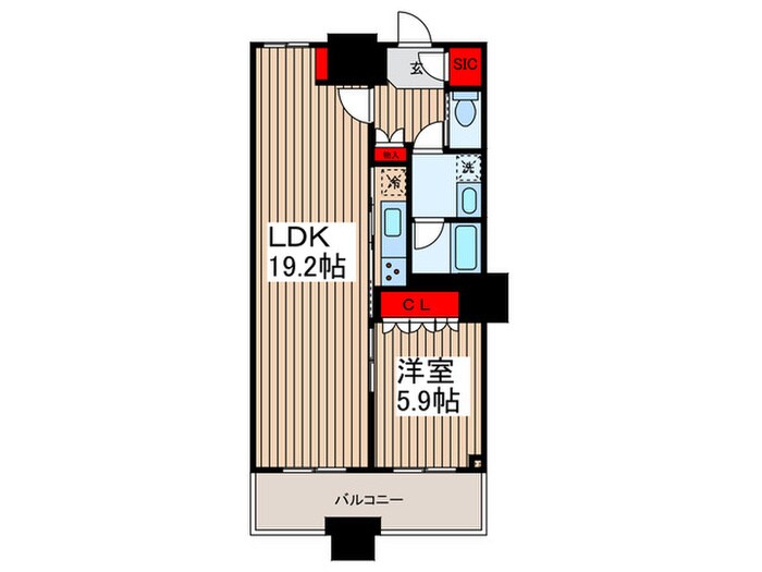 THE TOKYO TOWERS MID TOWER(9F)の物件間取画像