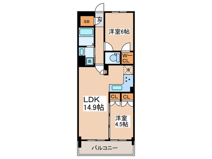 プレディアコート鷺沼の物件間取画像