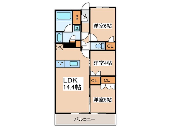 プレディアコート鷺沼の物件間取画像