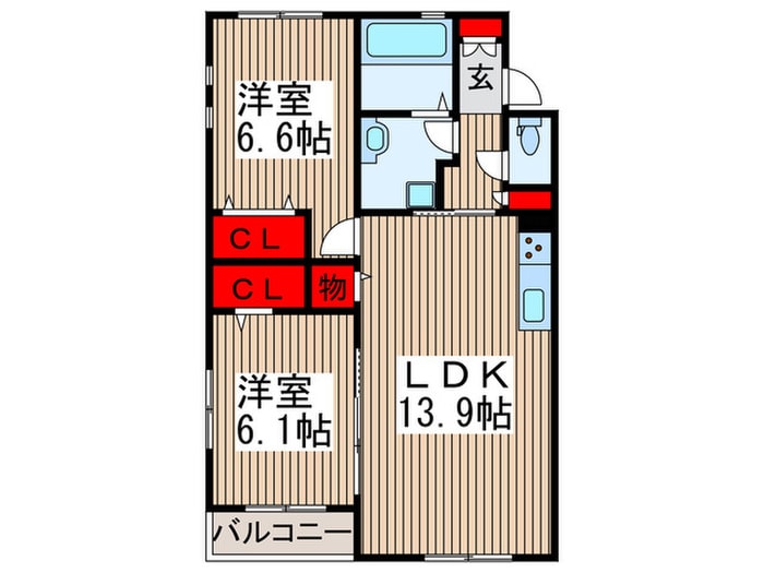 西大宮ガーデンヒルズⅠの物件間取画像