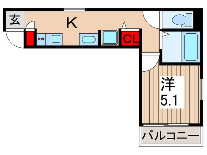 MELDIA梅島XIの物件間取画像