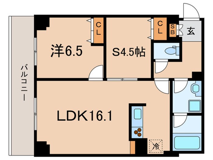 エスティメゾン都立大学の物件間取画像