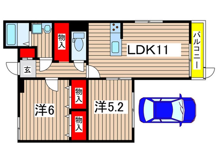 ベイサイドシティ・蘇我南町の物件間取画像