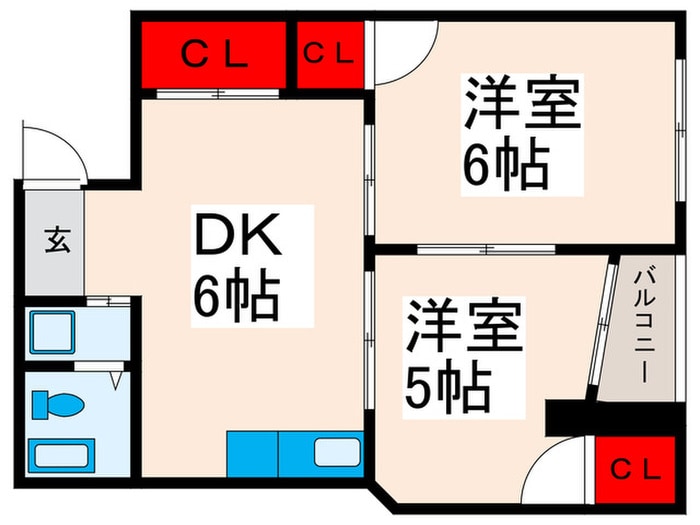 コンフォート竜泉クボタの物件間取画像