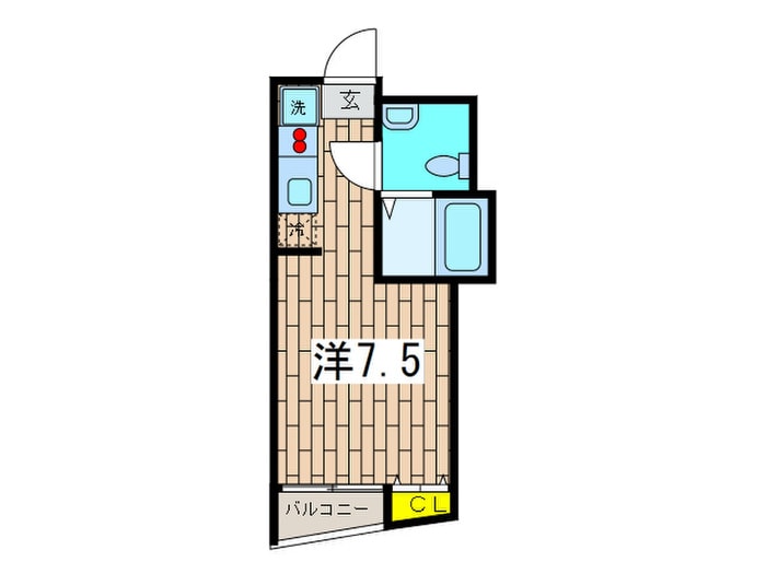 ｓｔｕｄｉｏ　ｚａｉの物件間取画像