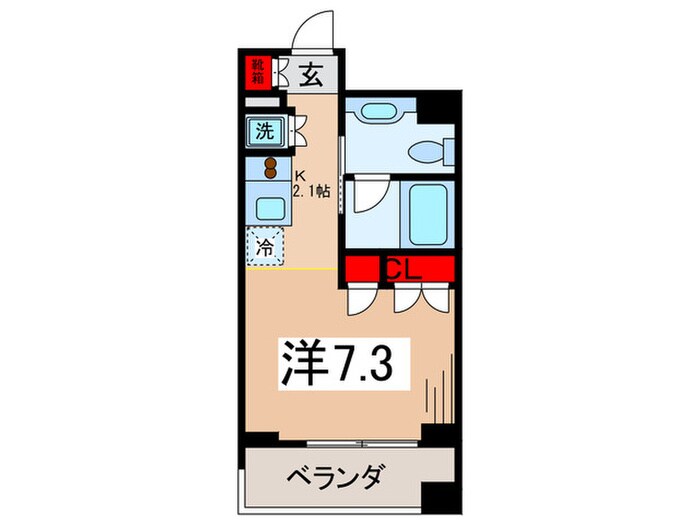 レジディア錦糸町Ⅱの物件間取画像