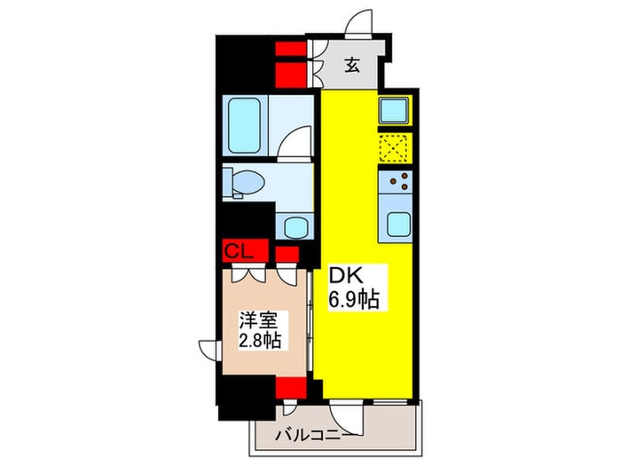 ｸﾛｽﾚｼﾞﾃﾞﾝｽ神田神保町の物件間取画像