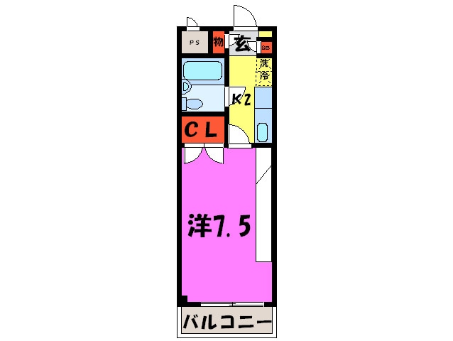 ペガサス鷺宮の物件間取画像