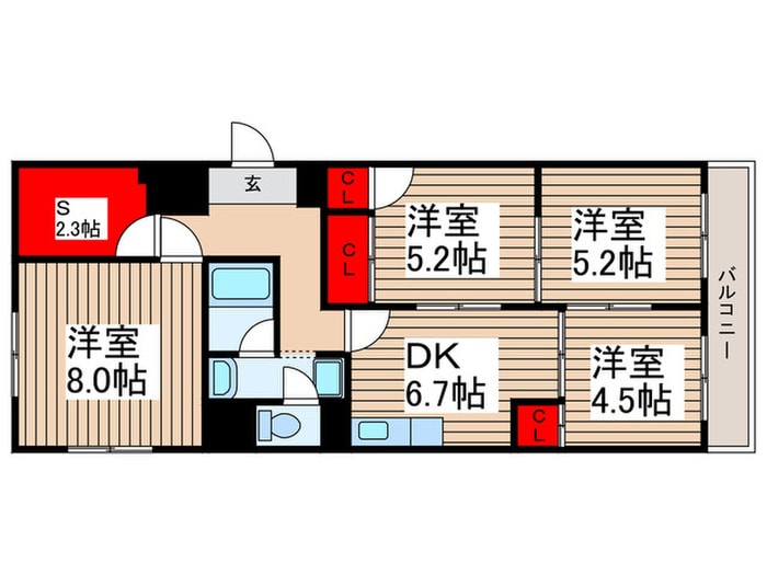 新井ハイツの物件間取画像