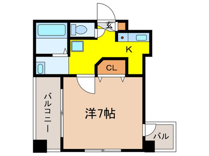 イーストヒルズの物件間取画像