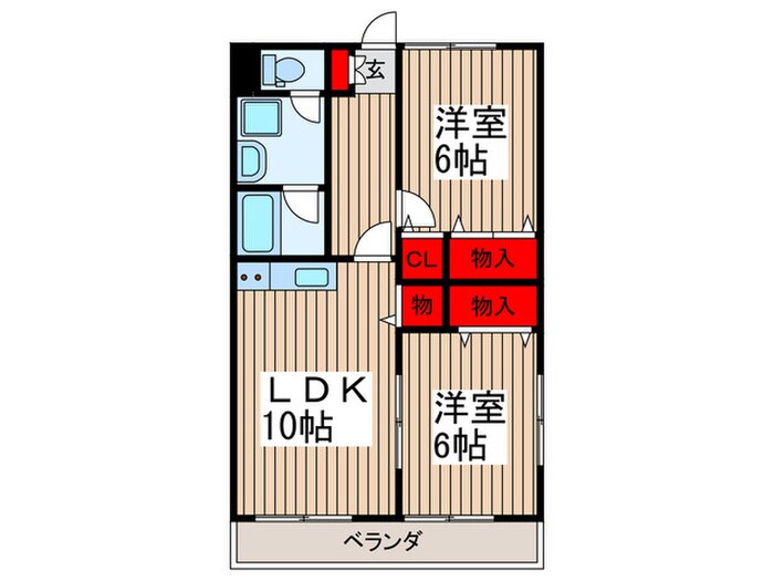 プレジールの物件間取画像