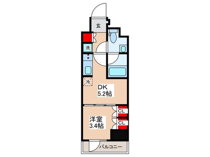 ベルファース錦糸町Ｓｏｕｔｈの物件間取画像