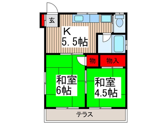 コ－ポ駒の物件間取画像