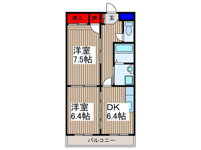 第１１昭栄マンションの物件間取画像