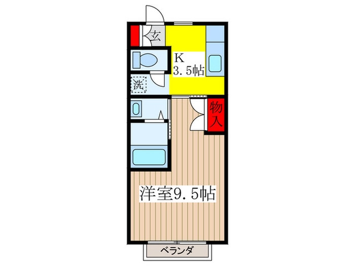 ハイツＭＩＹＯＳＨＩ２の物件間取画像