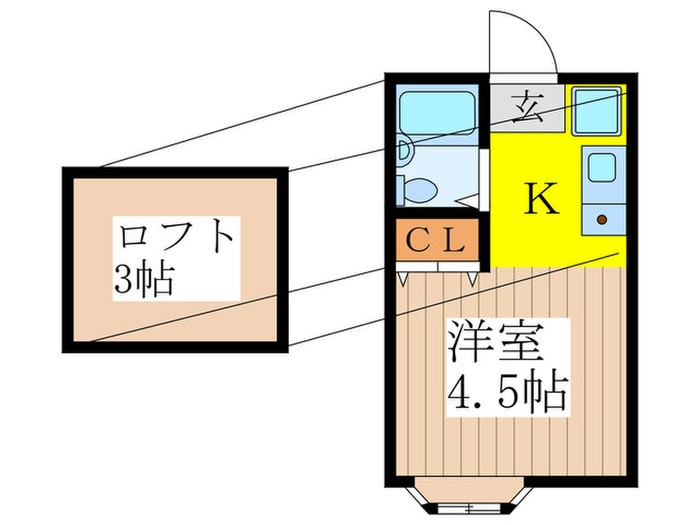 サンパレスの物件間取画像