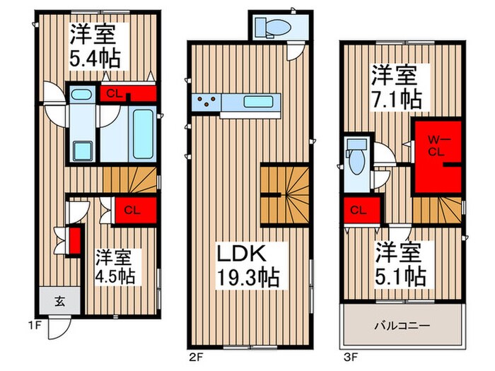 Kolet川口中青木#07の物件間取画像