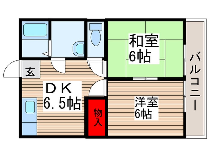 エーワイハイツの物件間取画像