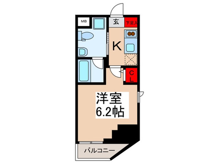 Verona門前仲町Lusso(601)の物件間取画像