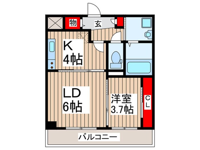 ダイヤモンドクレスト南流山の物件間取画像